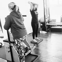 women doing pilates exercises