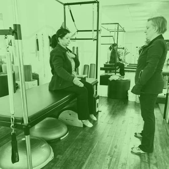 Woman in a Private Pilates Session
